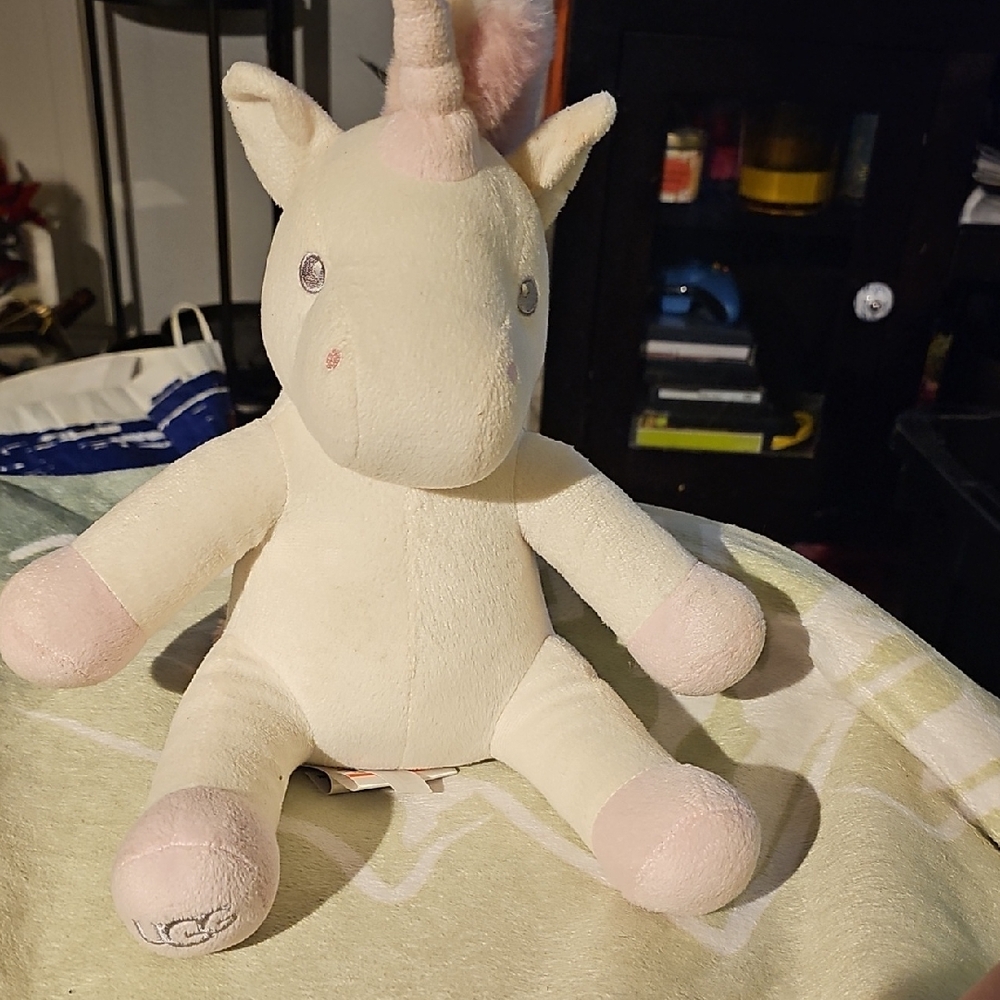 UGG Cream and Pink Unicorn Plush Toy